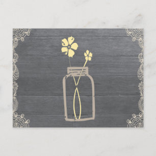 Postale Carte Rustique Mason Jar Recette Douche