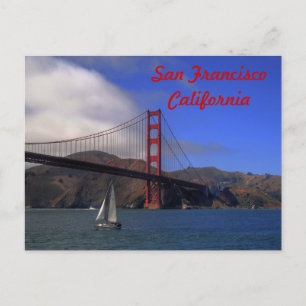 Postale Carte San Francisco California Golden Gate Bridge