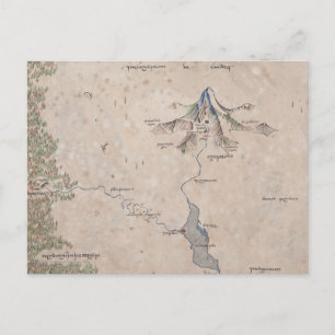 Postale Carte Sindarin de la Lonely Mountain