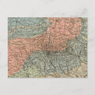 Postale Carte spéciale des montagnes géantes