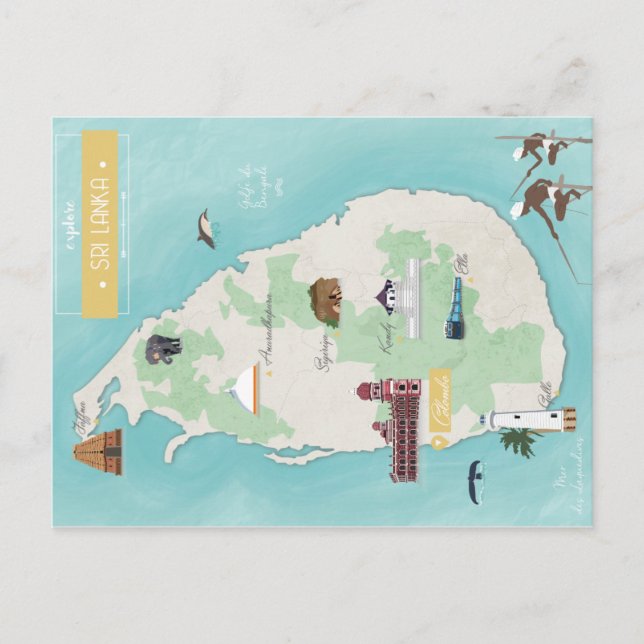 Postale Carte Sri Lanka (Devant)