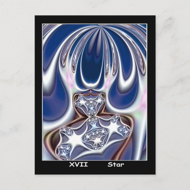 Postale Carte Star Fractale (Devant)