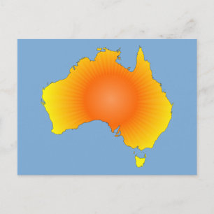 Postale Carte Sunny Australie