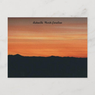 Postale Carte Sunset Post, Asheville, Caroline du Nord