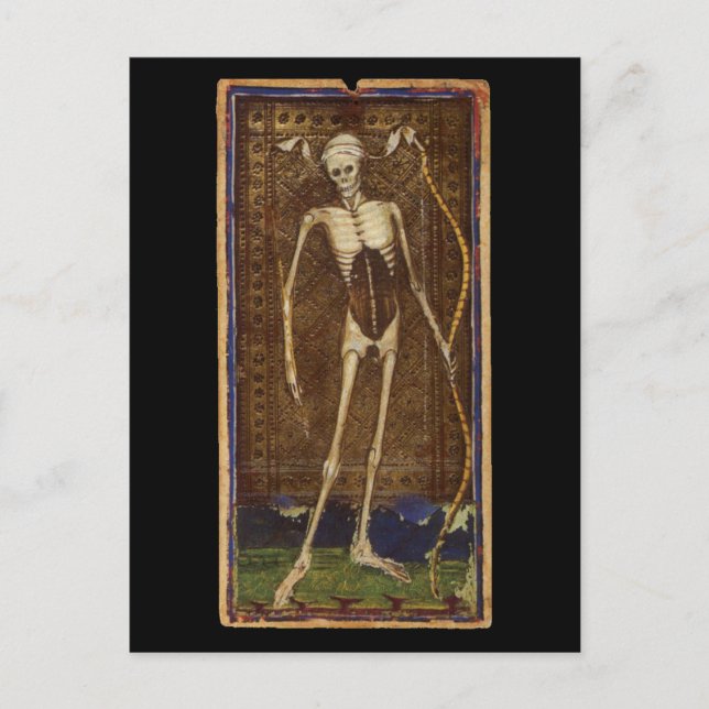Postale Carte Tarot de la mort (Devant)