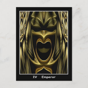 Postale Carte Tarot Empereur