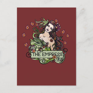 Postale Carte Tarot Empress