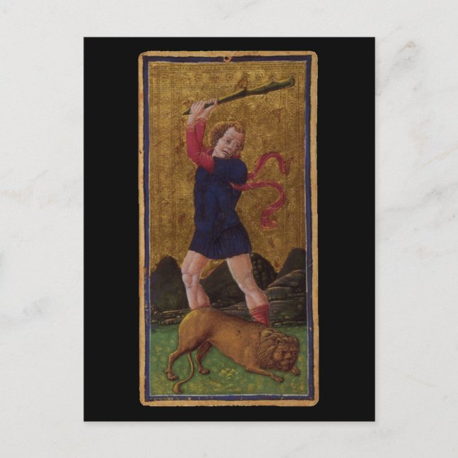 Postale Carte Tarot Force (Devant)