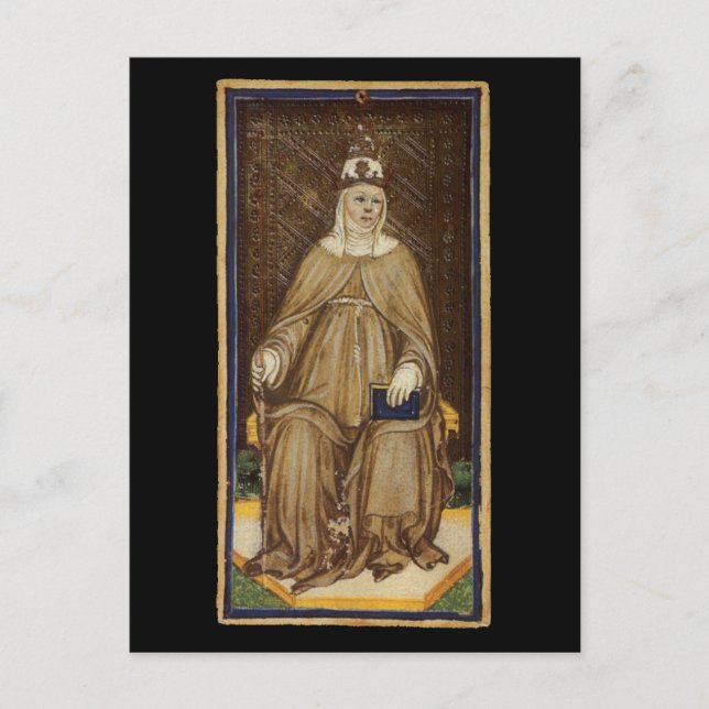 Postale Carte Tarot Haute Prêtesse (Devant)