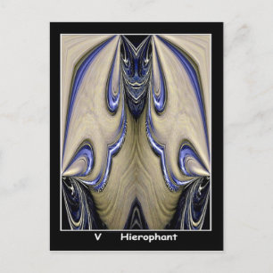 Postale Carte Tarot Hierophant