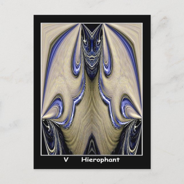 Postale Carte Tarot Hierophant (Devant)