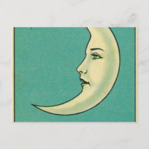 Postale Carte Tarot La Luna