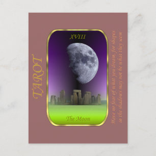 Postale Carte Tarot - La Lune