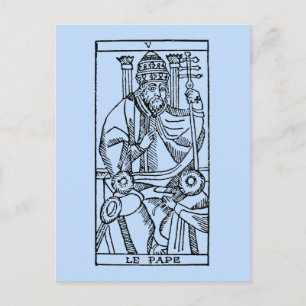 Postale Carte Tarot : Le Pape