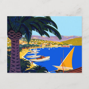 Postale Carte vintage Côte d'Azur