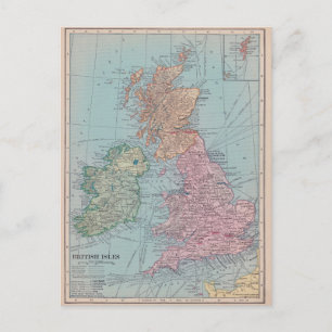 Postale Carte vintage d'Angleterre