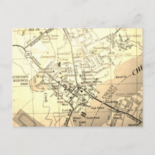 Postale Carte Vintage de Chestertown, MD
