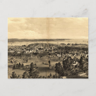 Postale Carte vintage de Hamilton Ontario (1859)