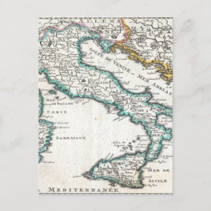 Postale Carte vintage de l'Italie (1706)