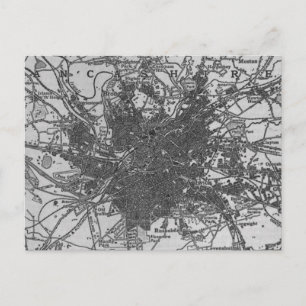 Postale Carte vintage de Manchester Angleterre (1911)