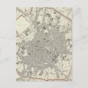 Postale Carte vintage de Milan Italie (1832)