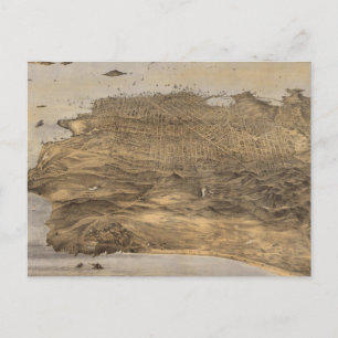 Postale Carte vintage de San Francisco (1868)