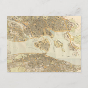 Postale Carte vintage de Stockholm (1899)