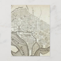 Carte vintage de Washington D.C. (1794)