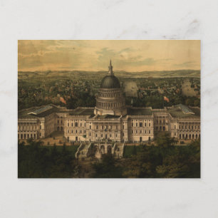 Postale Carte vintage de Washington D.C. (1857)
