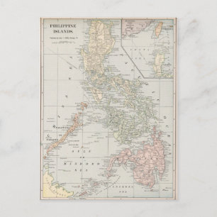 Postale Carte vintage des îles Philippines (1901)