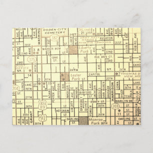 Postale Carte Vintage Ogden, UT