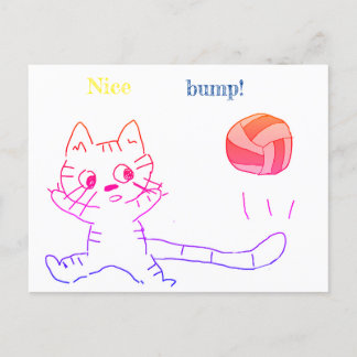 Postale carte vollayball cat3