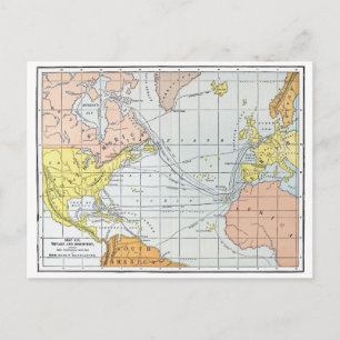 POSTALE CARTE : VOYAGES ATLANTIQUES