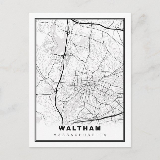Postale Carte Waltham (Devant)