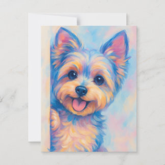 Postale Carte Yorkie - Vide