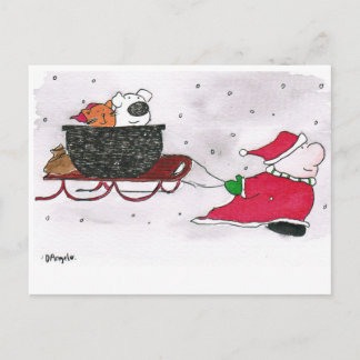 Postale Carte ziggy 2020 avec animaux de compagnie