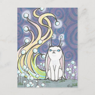 Postale Cartoon Fairy Lapin Lapin Imaginaire Art Carte pos