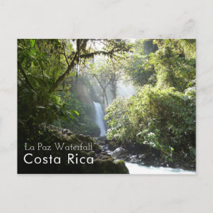 Postale Cascade de La Paz, Vara Blanca, Costa Rica Carte p