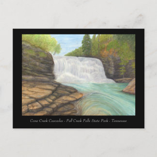 Postale Cascades de Cane Creek - Carte d'art des Appalache