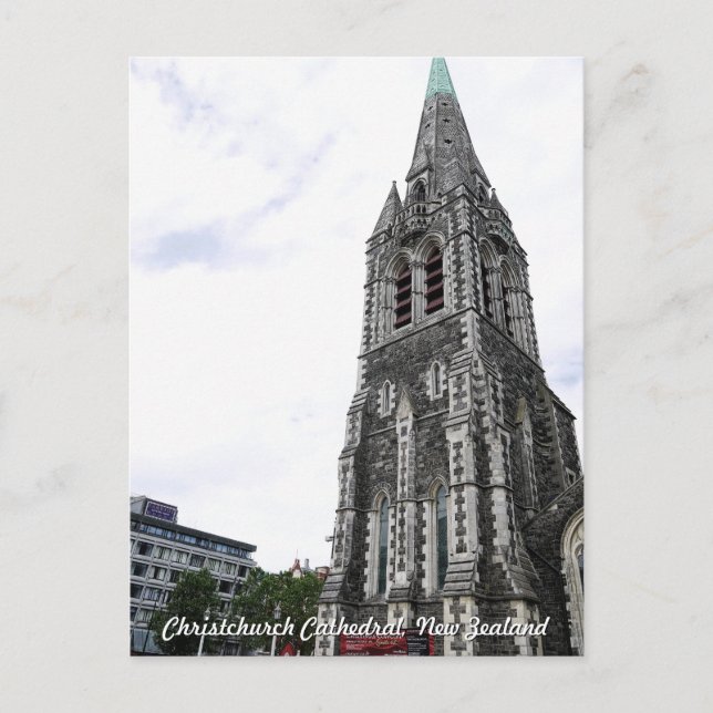Postale Cathédrale ChristChurch, Nouvelle-Zélande Carte po (Devant)