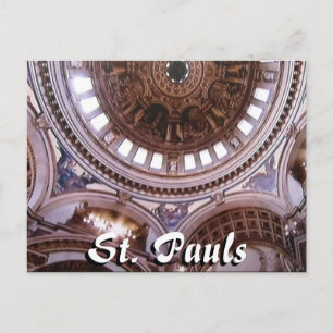 Postale Cathédrale St Pauls intérieur Londres carte postal