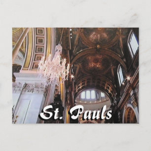 Postale Cathédrale St Pauls intérieur Londres carte postal