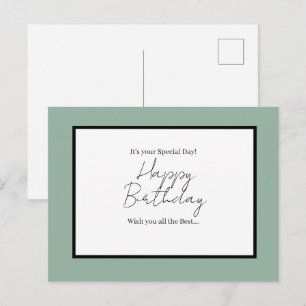 Postale C'est votre jour spécial – Carte de vœux Joyeux An