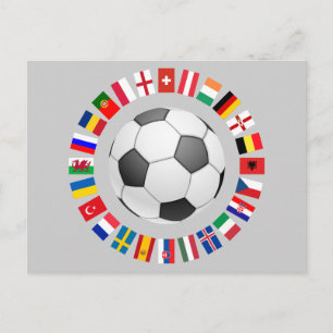 Postale Championnat d'Europe de football de football Carte