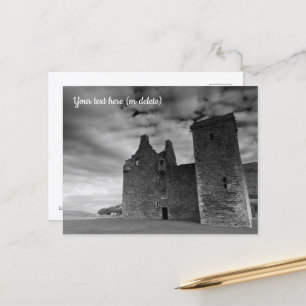 Postale Château de Lochranza, Île d'Arran, Ecosse Carte po