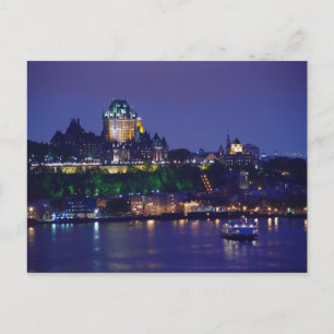 Postale Château Frontenac nuit du Château Québec Carte pos