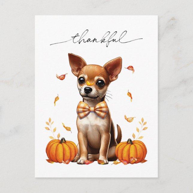 Postale Chihuahua Chute Remerciements Carte de voeux d'act (Devant)