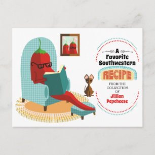Postale chili cuisine mexicaine carte de recettes livre de