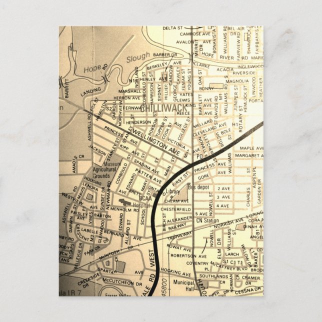 Postale Chilliwack, Colombie-Britannique, Canada Carte Vin (Devant)