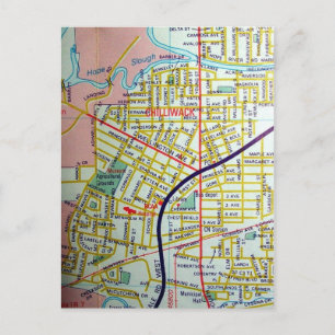 Postale Chilliwack, Colombie-Britannique, Canada Carte Vin